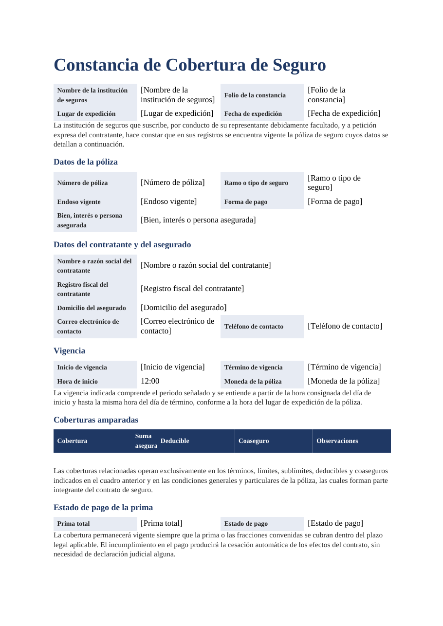 El documento que produce este formulario