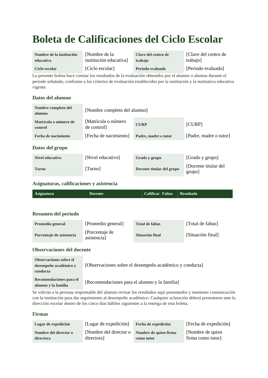 El documento que produce este formulario