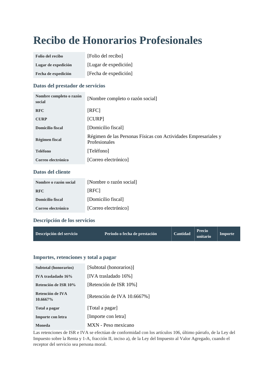El documento que produce este formulario