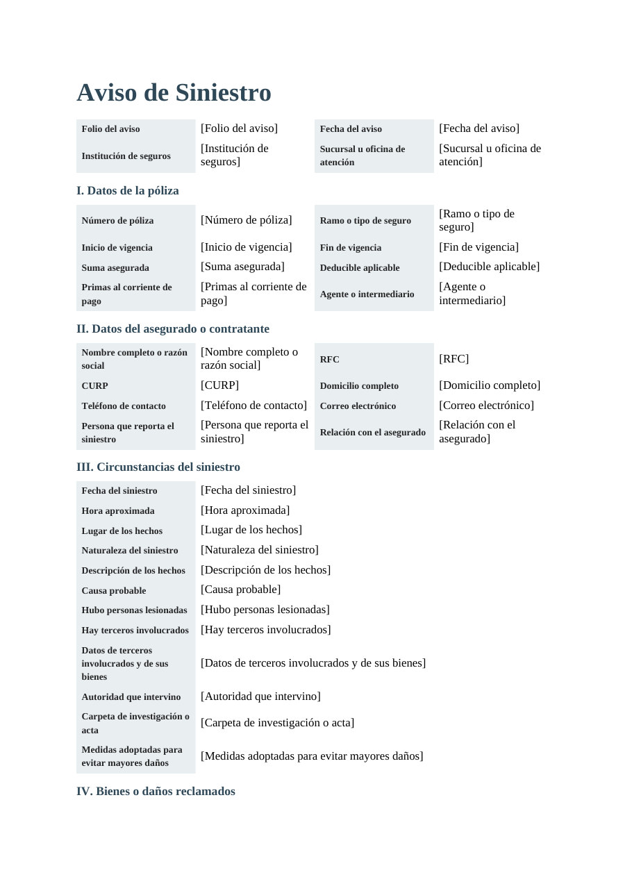 El documento que produce este formulario